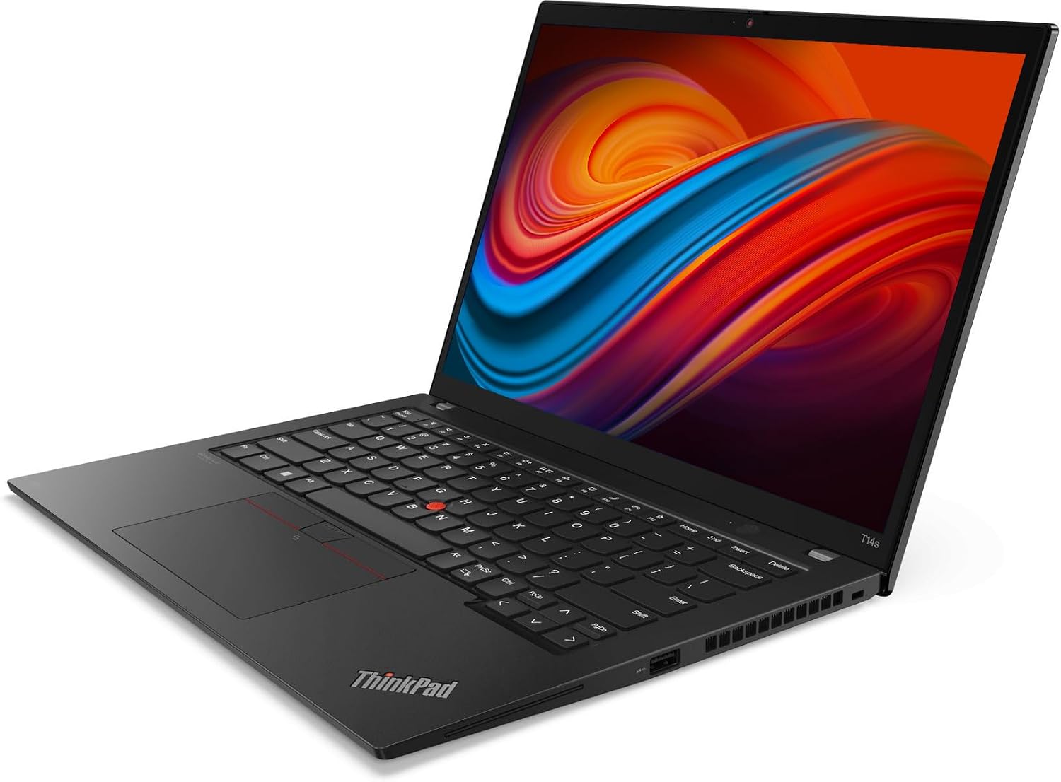 Lenovo Thinkpad T14s Gen 3 14" Laptop, i5 1245U, 16GB DDR5, 256GB NVMe SSD, Thunderbolt 4, HDMI, Webcam, Windows 11 Pro - Black (Renewed)