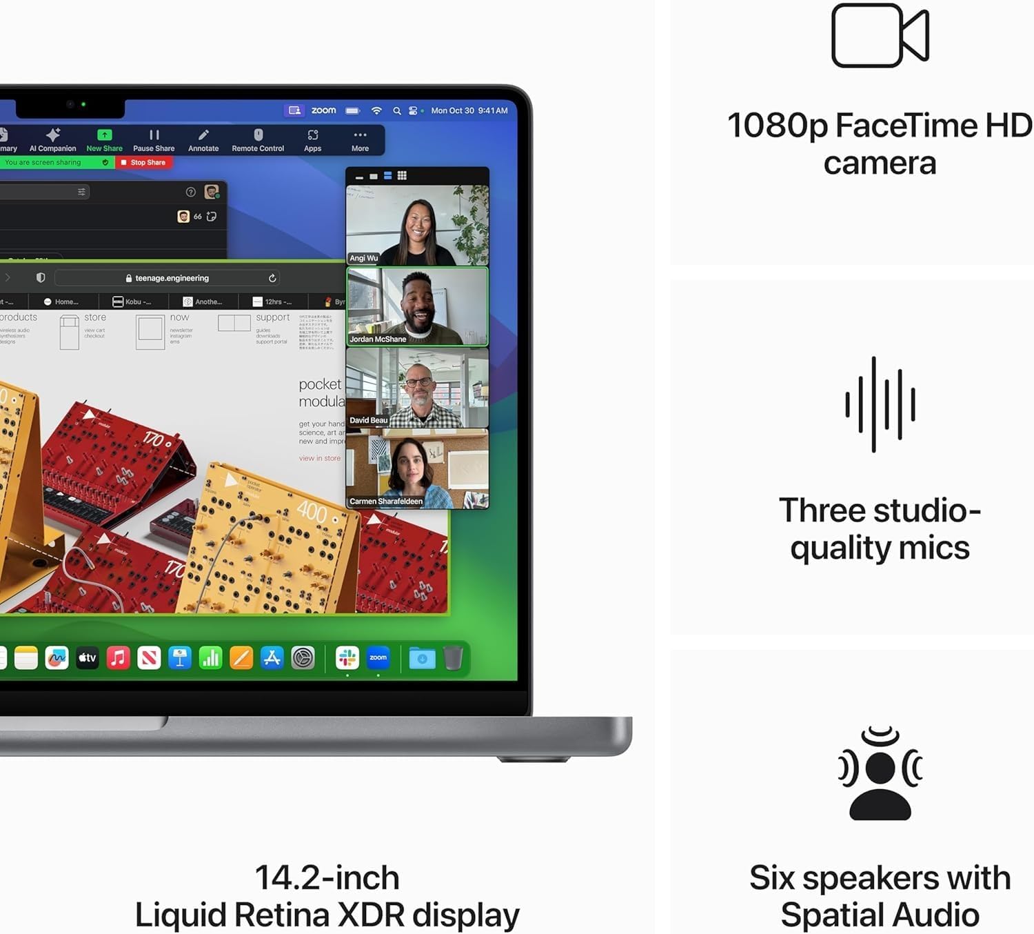 Apple 2023 MacBook Pro with Apple M3 Chip 14-inch, 8GB RAM, 1TB SSD Storage (QWERTY English) Space Gray (Renewed)