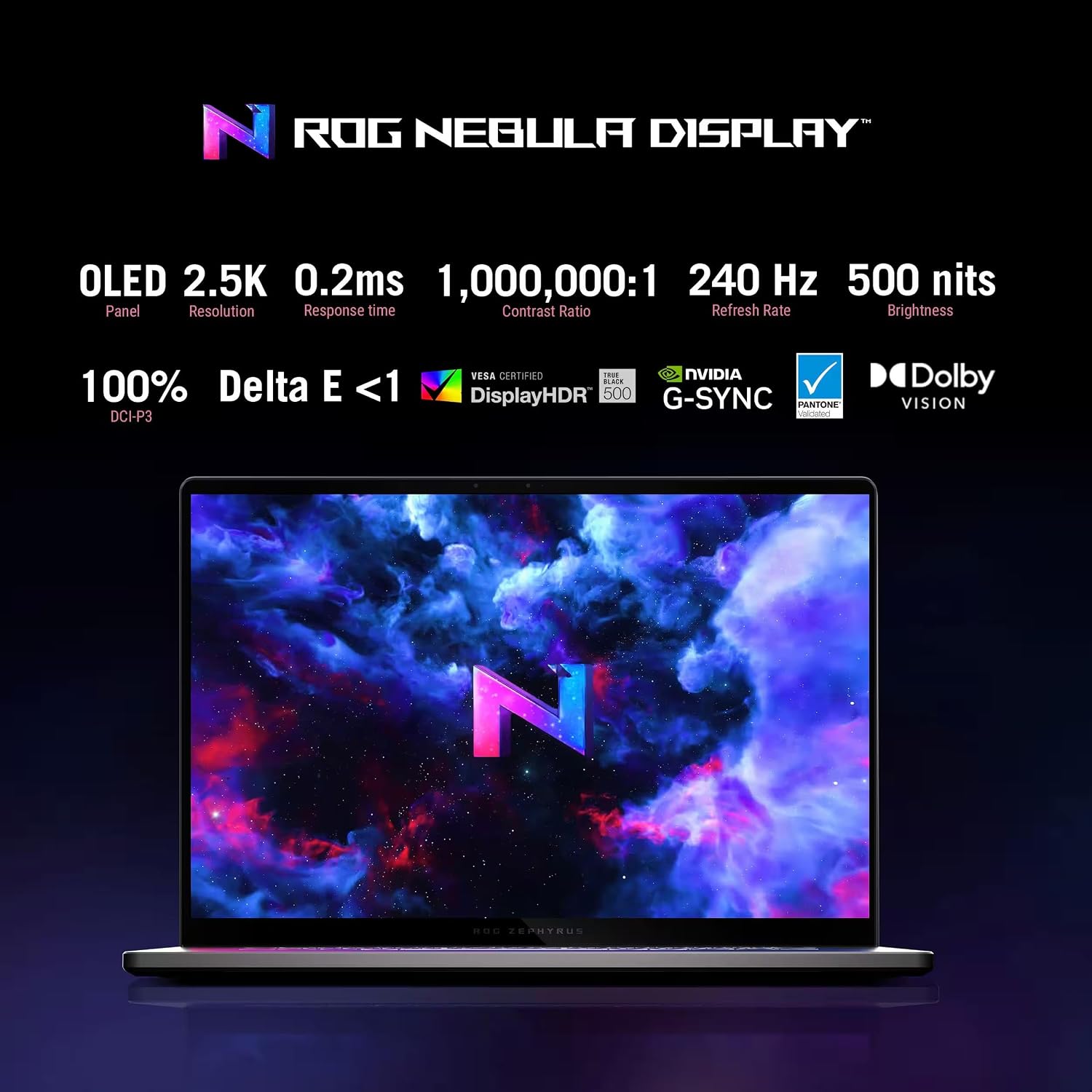 ASUS ROG Zephyrus G16 GU605CP (2025) Gaming Laptop | Intel Core Ultra 9-285H | 16″ 2.5K OLED 240Hz | RTX 5070 | 16GB RAM | 1TB SSD | Wi-Fi 7 | Thunderbolt 4 | Eclipse Gray