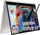 Samsung Galaxy Book Pro 360 2-in-1 Laptop w/ S Pen (15.6" FHD AMOLED Touchscreen, Intel 12-Core i7-1260P, 16GB RAM, 1TB SSD) for Professionals, Fingerprint, Backlit, Wi-Fi 6E, Win 11 Pro, NP950QED
