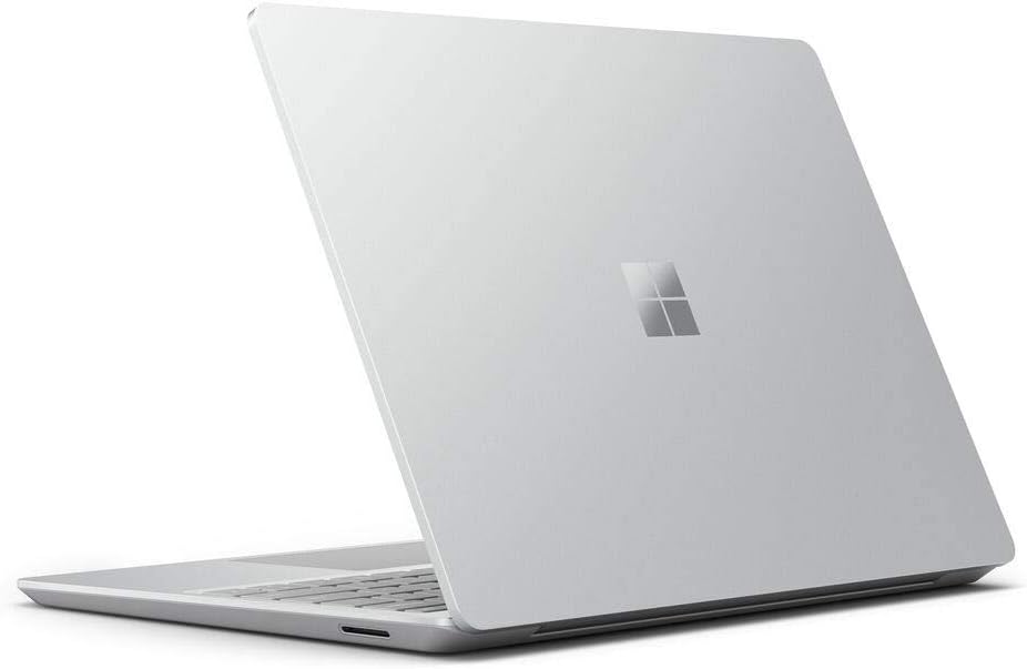 Microsoft Surface laptop Go 12.4” – 10th Gen Intel Quad Core i5-1035G1, 8GB Ram, 128GB SSD, Intel UHD Graphics, Windows 10 Pro, English Keyboard, Platinum.