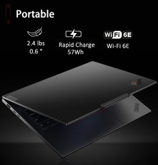 Lenovo ThinkPad X1 Carbon Gen 12 Laptop (14" FHD+ Touchscreen, Intel Core Ultra 7 165U vPro, 32GB 6400MHz DDR5, 1TB SSD), Backlit, Fingerprint Reader, IR Webcam, 2x Thunderbolt 4, Win 11 Pro, AI PC