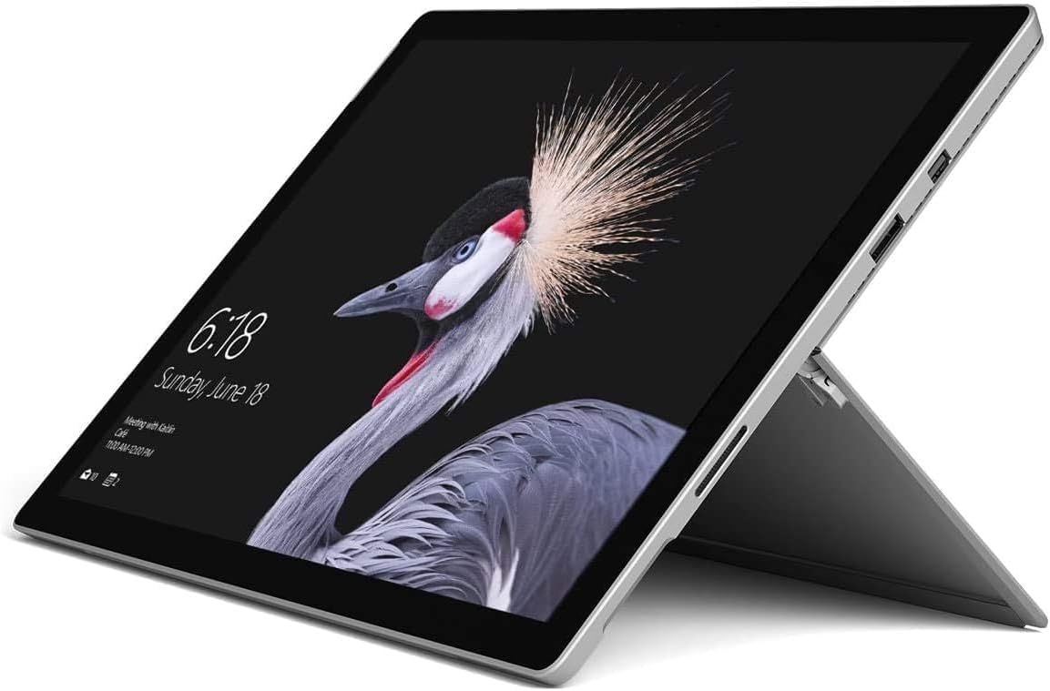 MICR0SOFT Surface Pro 5 | 8GB Ram, 256GB SSD, Intel i5 | 12.2 inches Touchscreen, 7th Generation | With Charger and Keyboard For Microsoft Surface Tablet (Renewed) (Renewed)