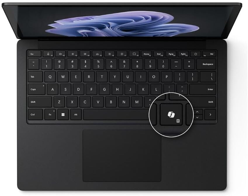 Microsoft Surface Laptop 6 13.5" Touchscreen Notebook - Intel Core Ultra 7 165H - 16 GB - 256 GB SSD - English Keyboard - Black (Renewed)