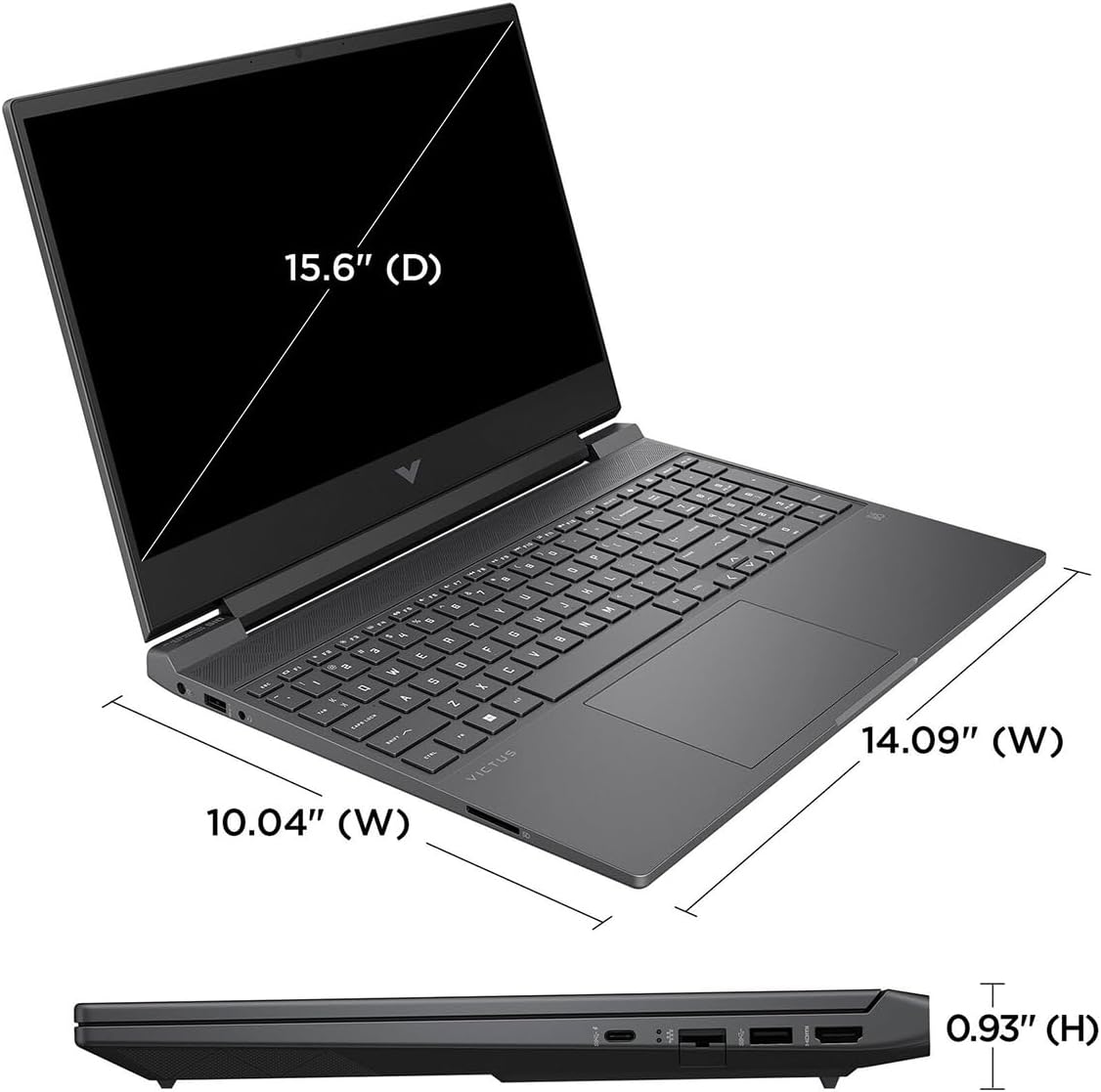 HP Victus 15.6" FHD IPS 144Hz Gaming Notebook Intel Core i7-13620H 16GB 512GB SSD NVIDIA GeForce RTX 5060 Meca Silver