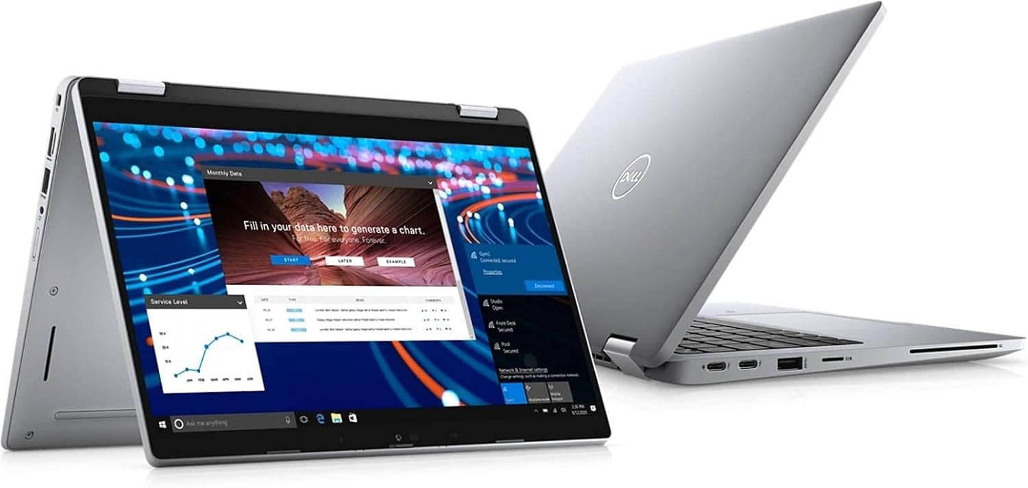Dell Latitude 5000 5320 2-in-1 (2021) | 13.3'' FHD Touch Core i7 - 256GB SSD 16GB RAM 4 Cores @ 4.4 GHz 11th Gen CPU Win 11 Pro (Renewed), Black