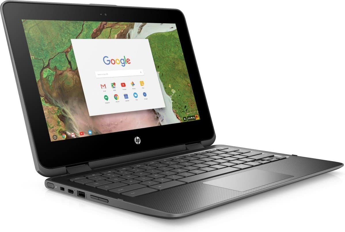 HP Chromebook X360 11 Business Laptop, Intel Celeron N Series CPU, 4GB DDR3 RAM, 32GB SSD Hard, 11.6 inch 360° Display, Chrome OS (Renewed) with 15 Days of IT-Sizer Golden Warranty