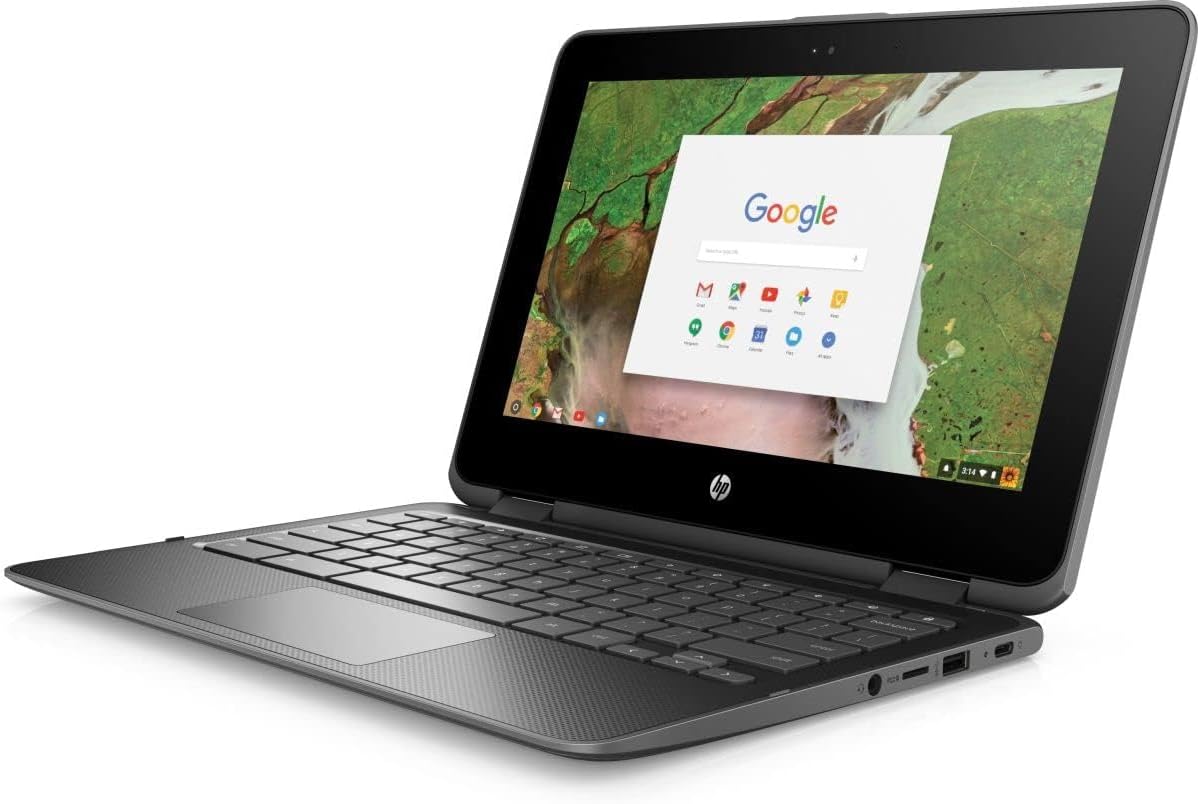 HP Chromebook X360 11 Business Laptop, Intel Celeron N Series CPU, 4GB DDR3 RAM, 32GB SSD Hard, 11.6 inch 360° Display, Chrome OS (Renewed) with 15 Days of IT-Sizer Golden Warranty