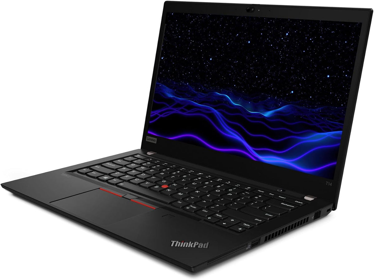 Lenovo ThinkPad T14 Gen 2 laptop, front-right view — model image