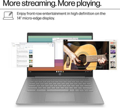 HP Chromebook 14 Laptop (14" HD, Intel 4-Core Celeron N4120, 4GB RAM, 64GB eMMC + 64GB SD Card) for Home, Students & Everyday Use, Light Weight, 14-Hr Battery Life, Webcam, Wi-Fi, IST HUB, Chrome OS