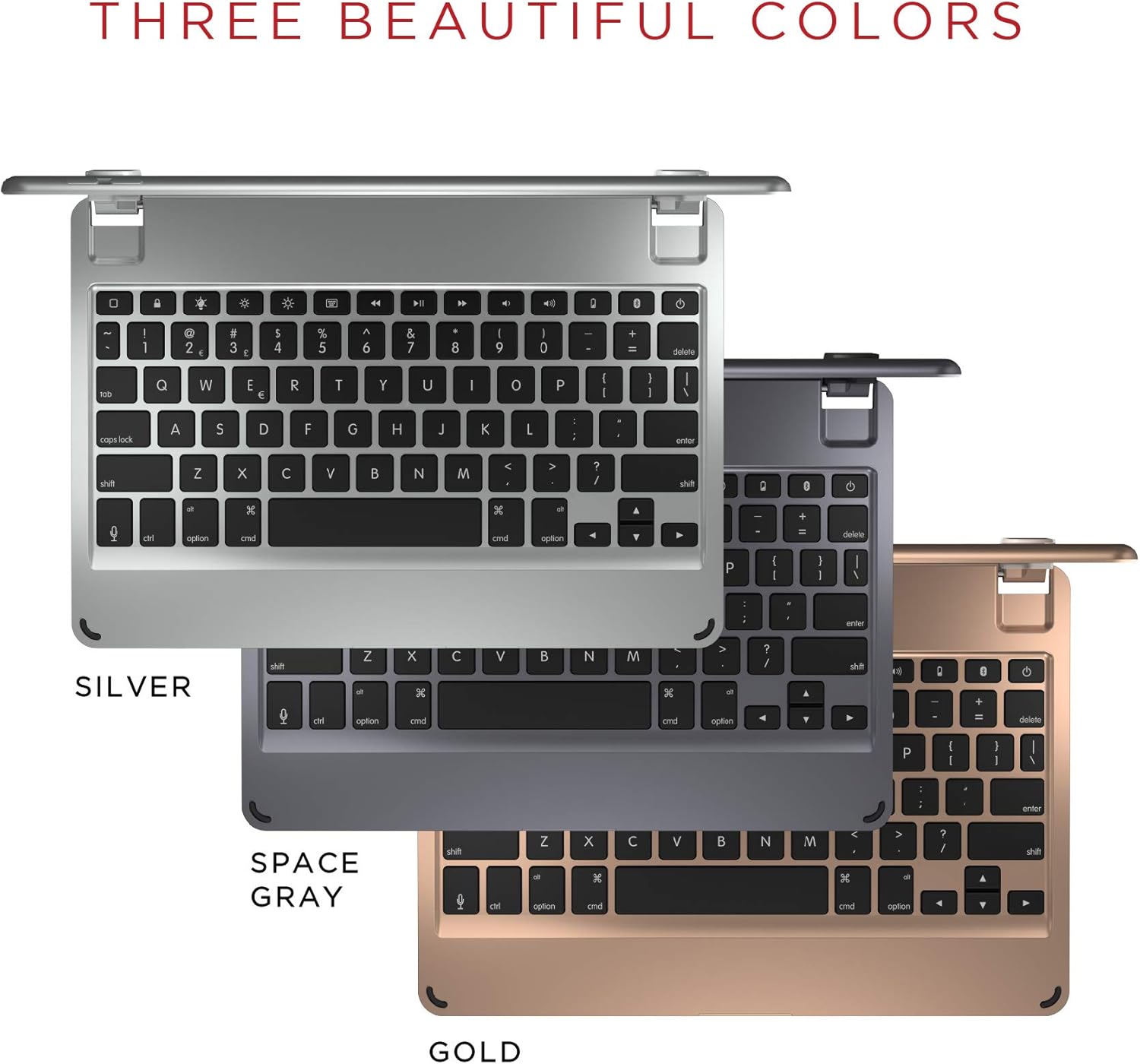Brydge 10.5 Keyboard for iPad Pro 10.5-inch | Aluminum Bluetooth 4.2 Keyboard with Backlit Keys (Gold) Series II