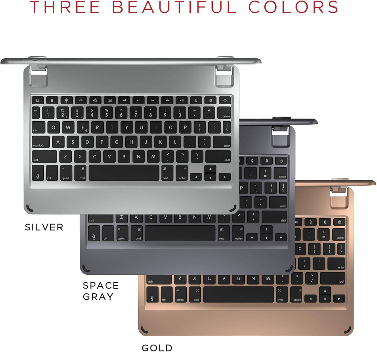 Brydge 10.5 Keyboard for iPad Pro 10.5-inch | Aluminum Bluetooth 4.2 Keyboard with Backlit Keys (Gold) Series II