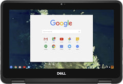 Dell Chromebook 5190 Laptop 2 In 1 Touch Screen Notebook, Intel Celeron N3350 Processor, 4Gb Ram, 32Gb Emmc Hard Drive, Wifi Bluetooth, Usb 3.0, Camera, Type C Port, Chrome Os (Renewed), Black