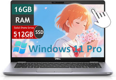 Dell Latitude 5310 Touchscreen Business Laptop, 13.3" FHD(1920x1080), Intel Core i5-10310 1.7GHz up to 4.4GHz, Windows 11 Pro, 16GB DDR4 RAM, 512GB SSD(Renewed)