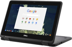 Dell Chromebook 5190 Laptop 2 In 1 Touch Screen Notebook, Intel Celeron N3350 Processor, 4Gb Ram, 32Gb Emmc Hard Drive, Wifi Bluetooth, Usb 3.0, Camera, Type C Port, Chrome Os (Renewed), Black
