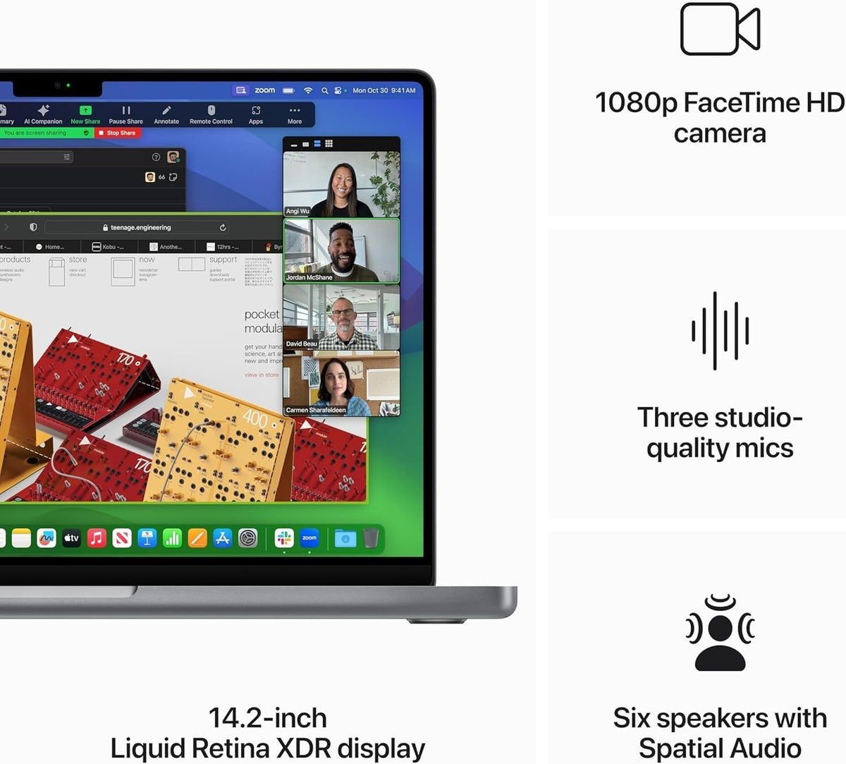 Apple 2023 MacBook Pro with Apple M3 Chip 14-inch, 8GB RAM, 1TB SSD Storage (QWERTY English) Space Gray (Renewed)