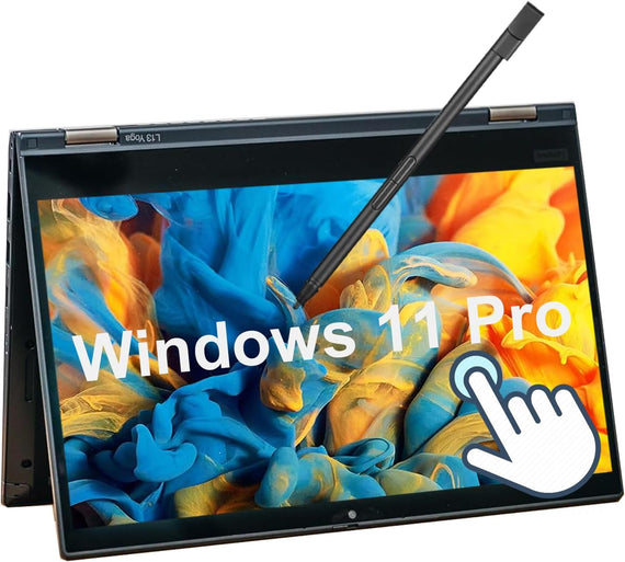Lenovo ThinkPad L13 Yoga Gen 2 Laptop 2in1 Touchscreen Windows 11 Pro Computer 13.3" FHD & Pen, Core i5-1145G7, 16GB RAM, 512GB SSD, HDMI (Renewed)