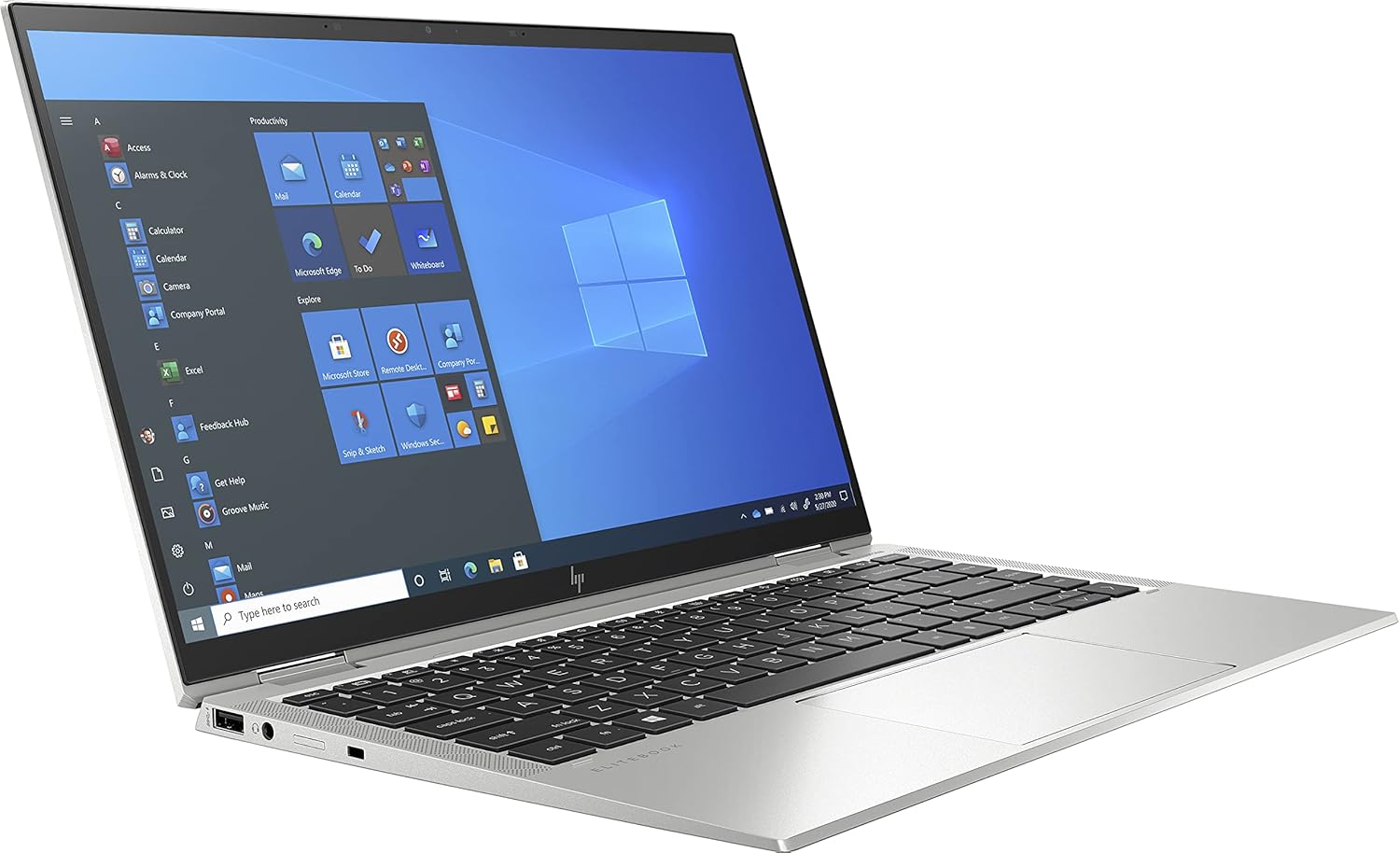 HP EliteBook x360 1040 G8 14 inches 1920 x 1080 Touchscreen 11th gen Intel Core i7 32 GB 1000 GB SSD Windows 10 Pro, Silver, 358U3EAABV (Renewed)