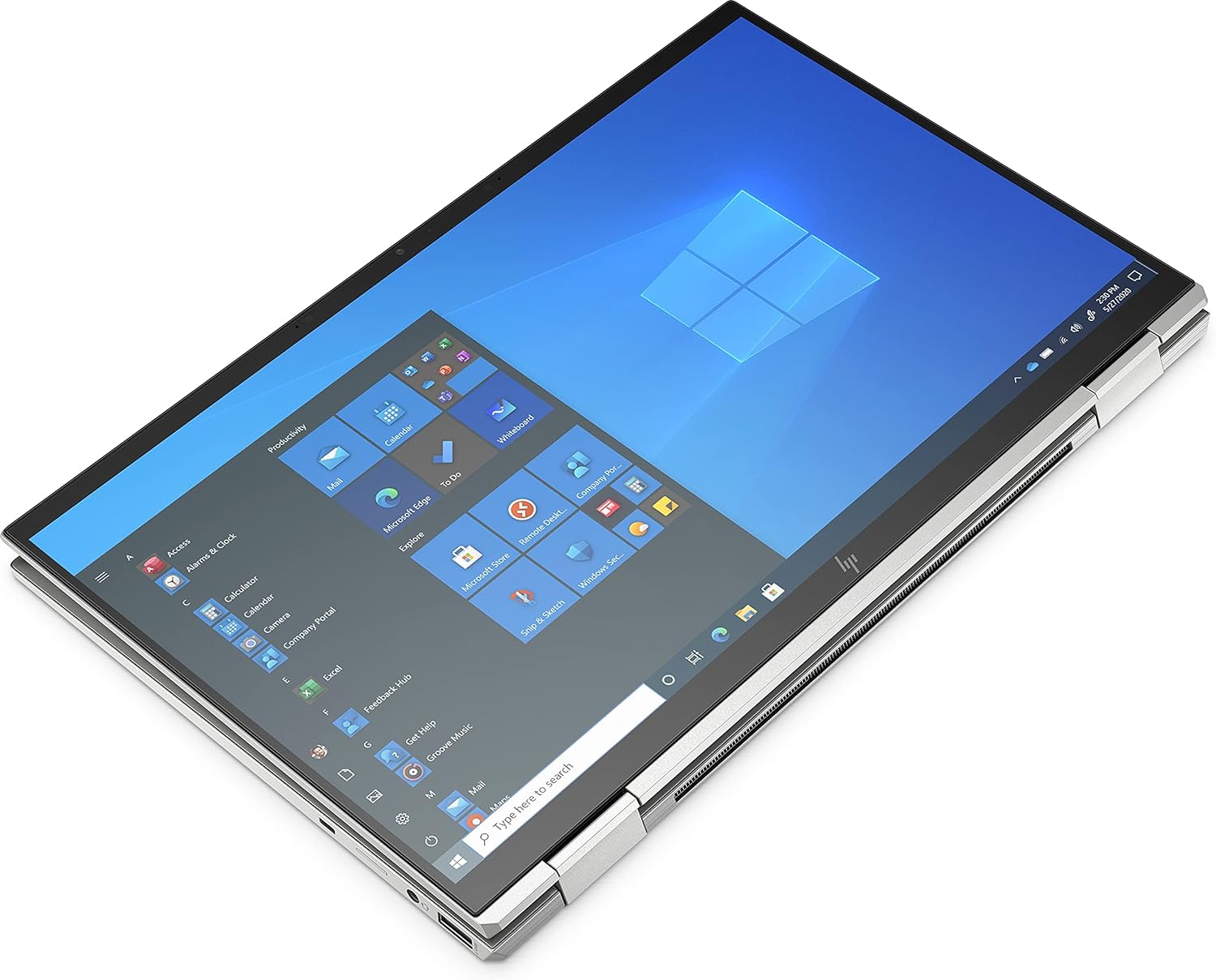 HP EliteBook x360 1040 G8 14 inches 1920 x 1080 Touchscreen 11th gen Intel Core i7 32 GB 1000 GB SSD Windows 10 Pro, Silver, 358U3EAABV (Renewed)
