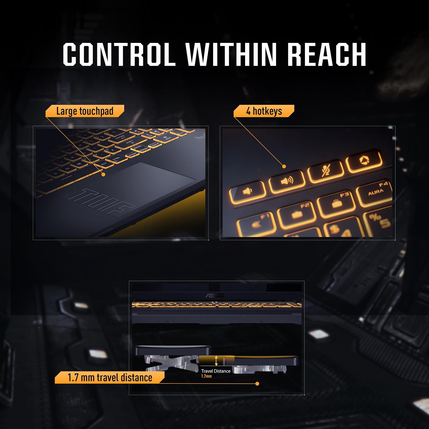 ASUS TUF Gaming F16 Laptop (Mecha Gray) | Intel Core 5 210H, NVIDIA RTX3050 6GB GDDR6, DDR5 16GB RAM, 512GB SSD, 16"FHD+ 144Hz Display, Win11 [FX607VJB-RL123W]