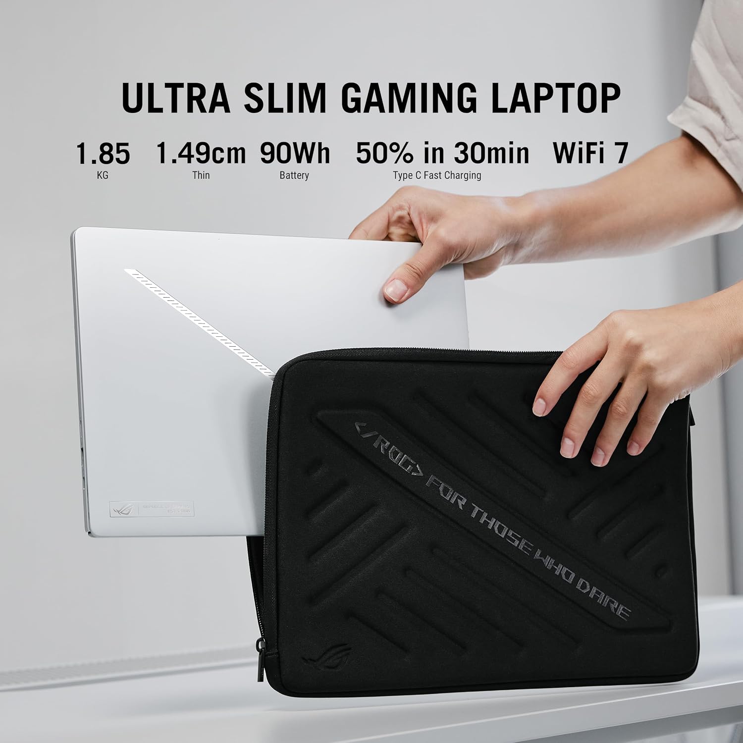 ASUS ROG Zephyrus G16 Gaming Laptop (Eclipse Gray) | 16"2.5K (2560x1600) OLED 240Hz Display, AMD Ryzen AI 7 350, NVIDIA RTX5060 8GB, 32GB RAM, 1TB SSD, Win11 [GA605KM-AI-OLED132W]