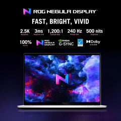 ASUS ROG Zephyrus G16 Gaming Laptop (Eclipse Gray) | 16"2.5K (2560x1600) OLED 240Hz Display, AMD Ryzen AI 7 350, NVIDIA RTX5060 8GB, 32GB RAM, 1TB SSD, Win11 [GA605KM-AI-OLED132W]