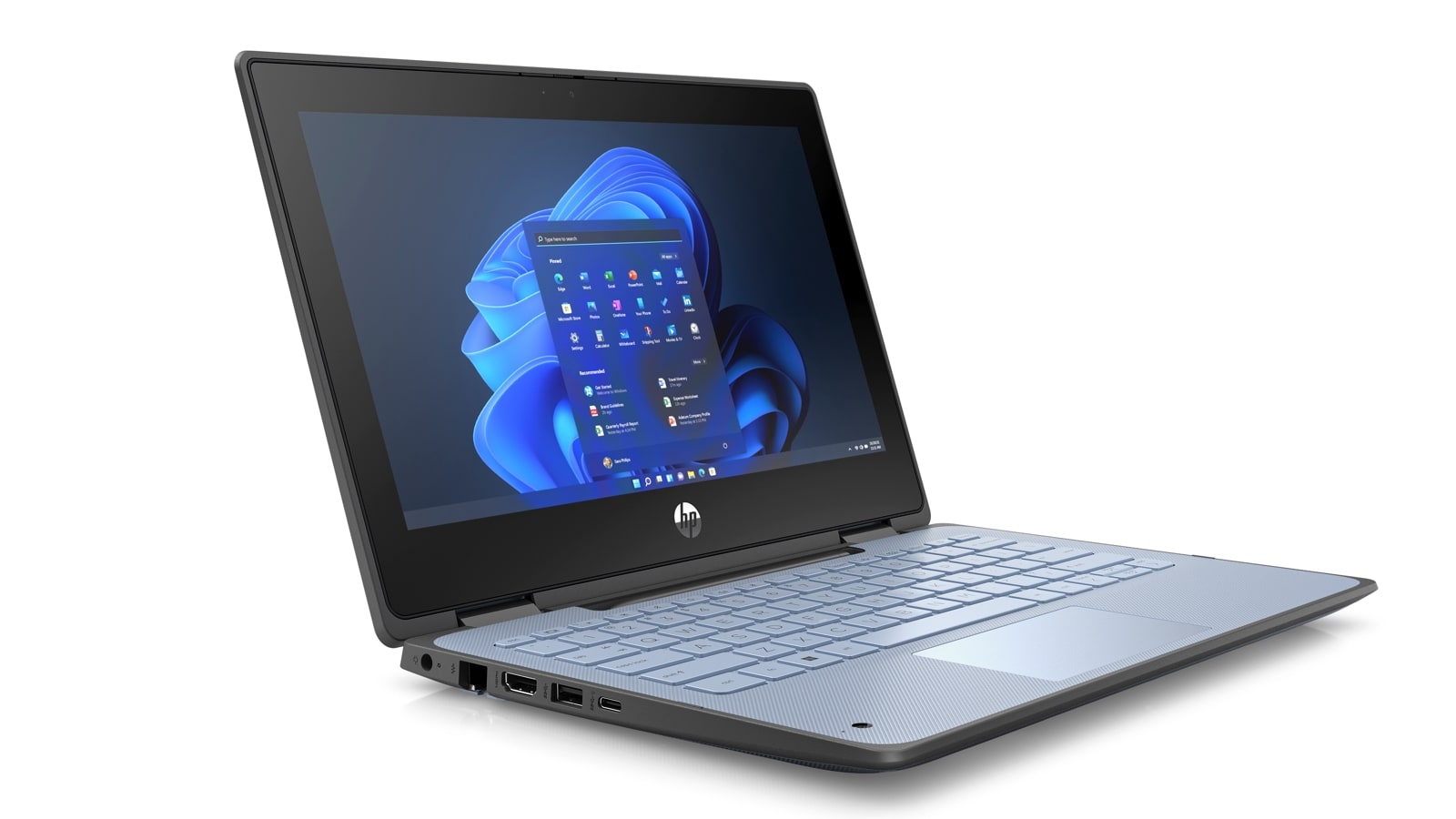 HP Pro x360 Fortis G9 11.6" Touchscreen Rugged Convertible 2 in 1 Notebook - HD Intel N-Series N200 Quad-core - 8 GB Total RAM - 8 GB On-Board Memory - 256 GB SSD