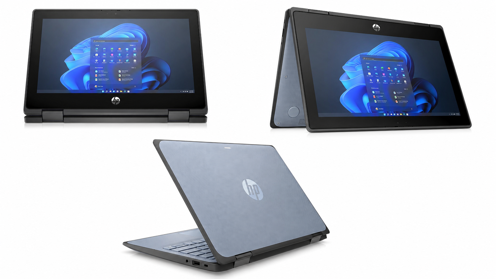 HP Pro x360 Fortis G9 11.6" Touchscreen Rugged Convertible 2 in 1 Notebook - HD Intel N-Series N200 Quad-core - 8 GB Total RAM - 8 GB On-Board Memory - 256 GB SSD